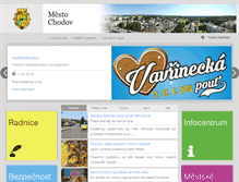 Tablet Screenshot of mestochodov.cz